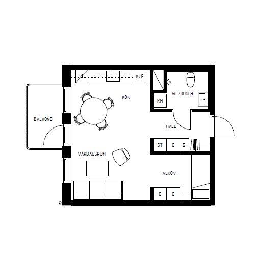 Lägenhet, 2 rooms, 38 sqm, Tyresö – bild 11