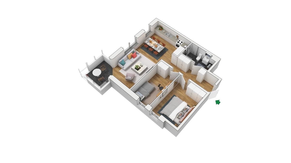 Lägenhet, 3 rooms, 78 sqm, Falkenberg