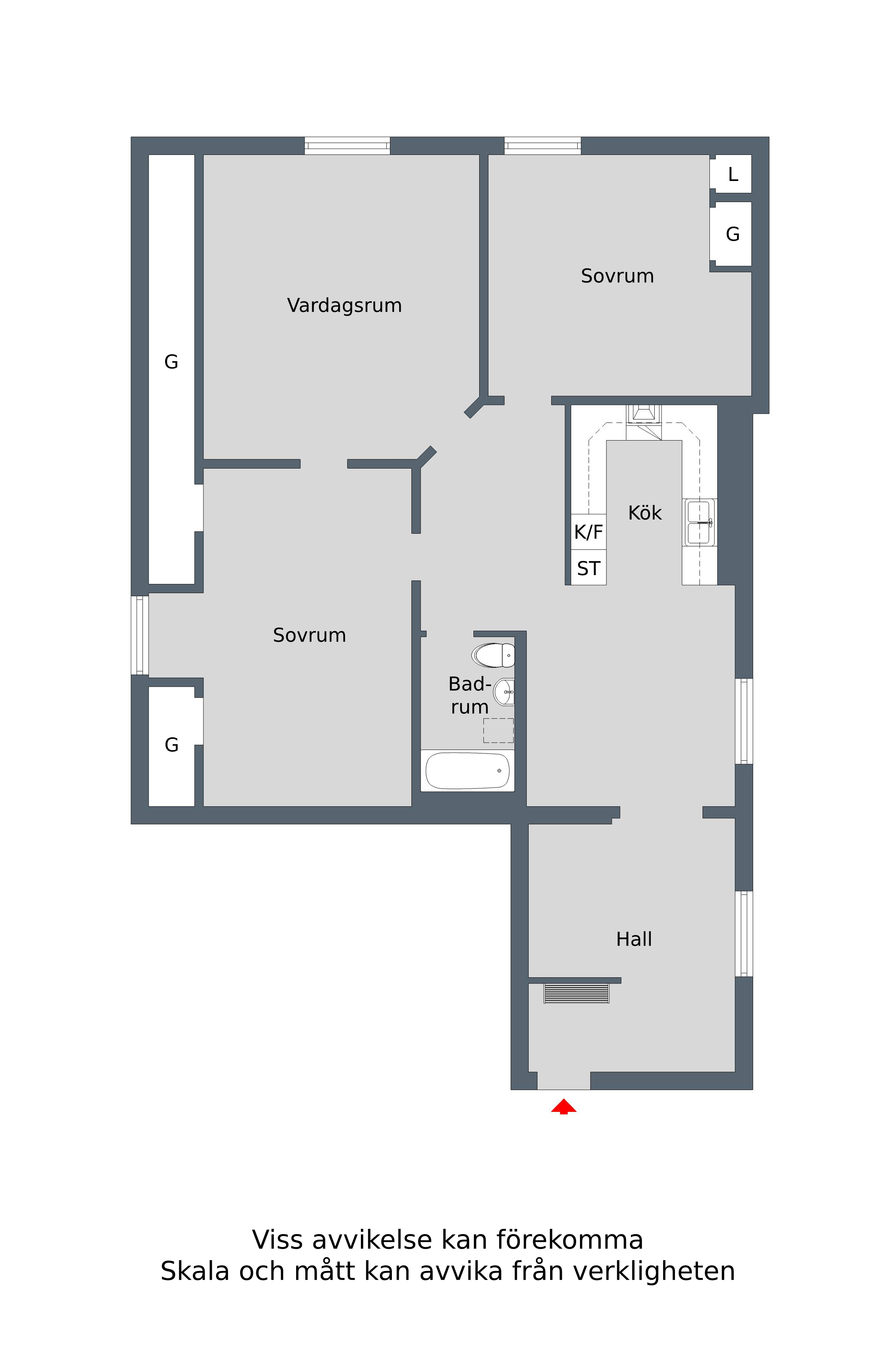 Lägenhet, 3 rooms, 108 sqm, Finspång – bild 3