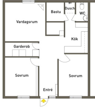 Lägenhet, 4 rooms, 65 sqm, Huddinge – Huddinge