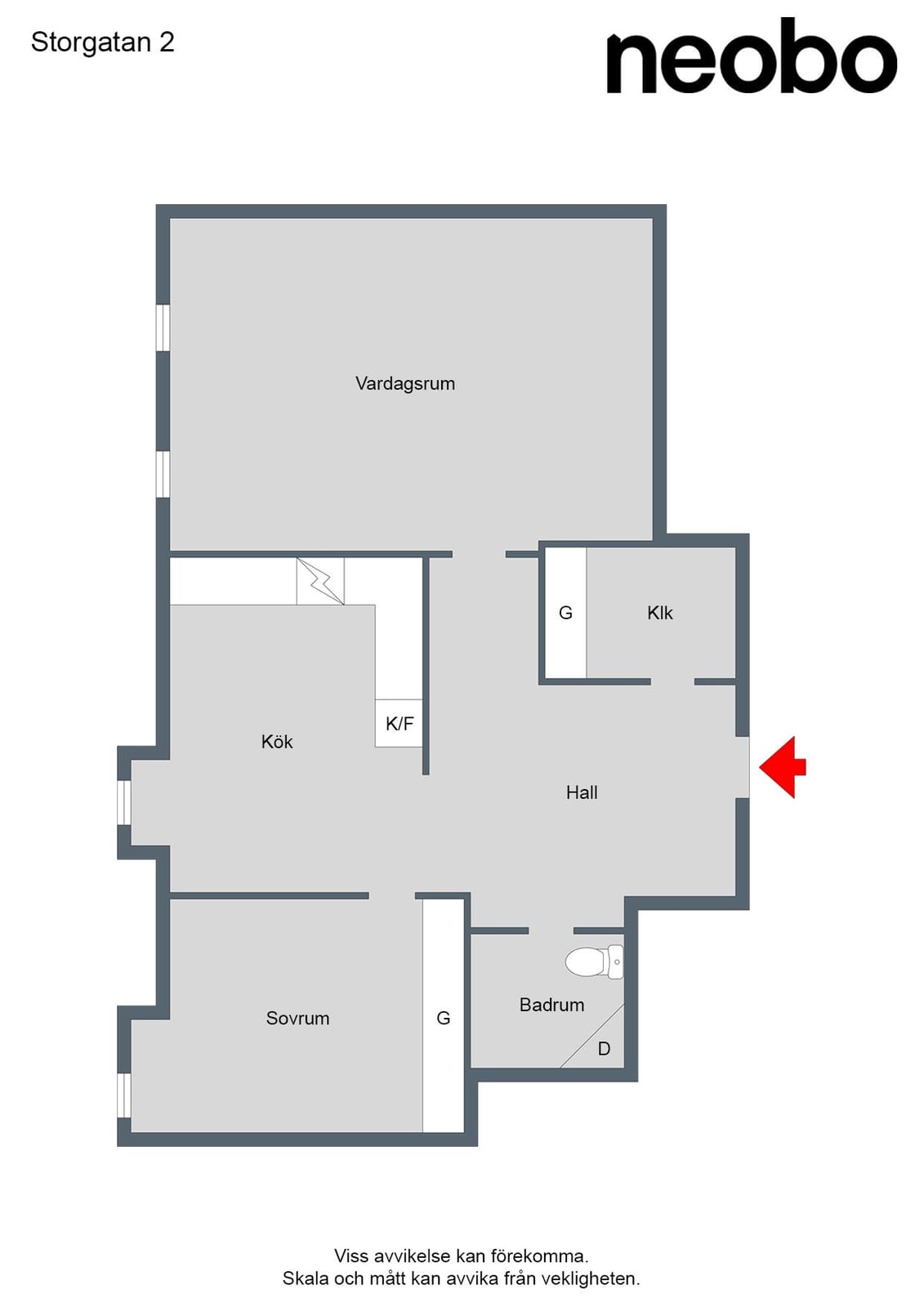2 rok · 92 m² i Sundsvall – bild 17