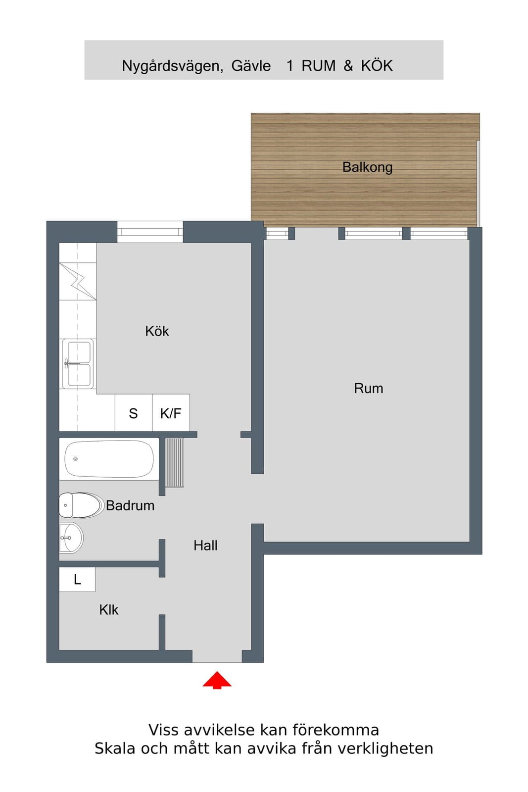 1 rok · 50 m² i Gävle – bild 2