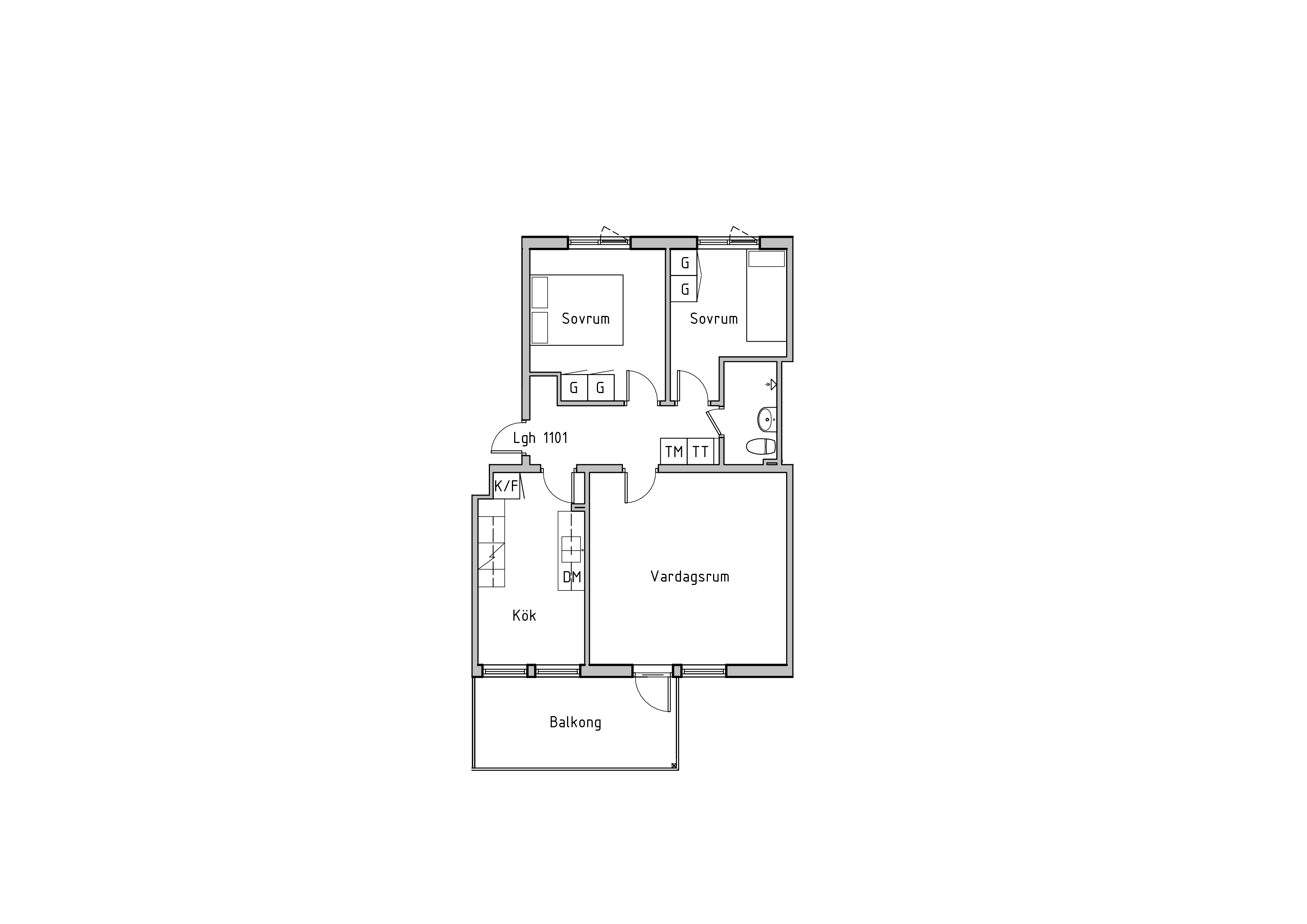 Lägenhet, 3 rooms, 62 sqm, Virserum – bild 12