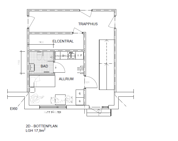 Lägenhet, 1 rooms, 17 sqm, Kävlinge – bild 6