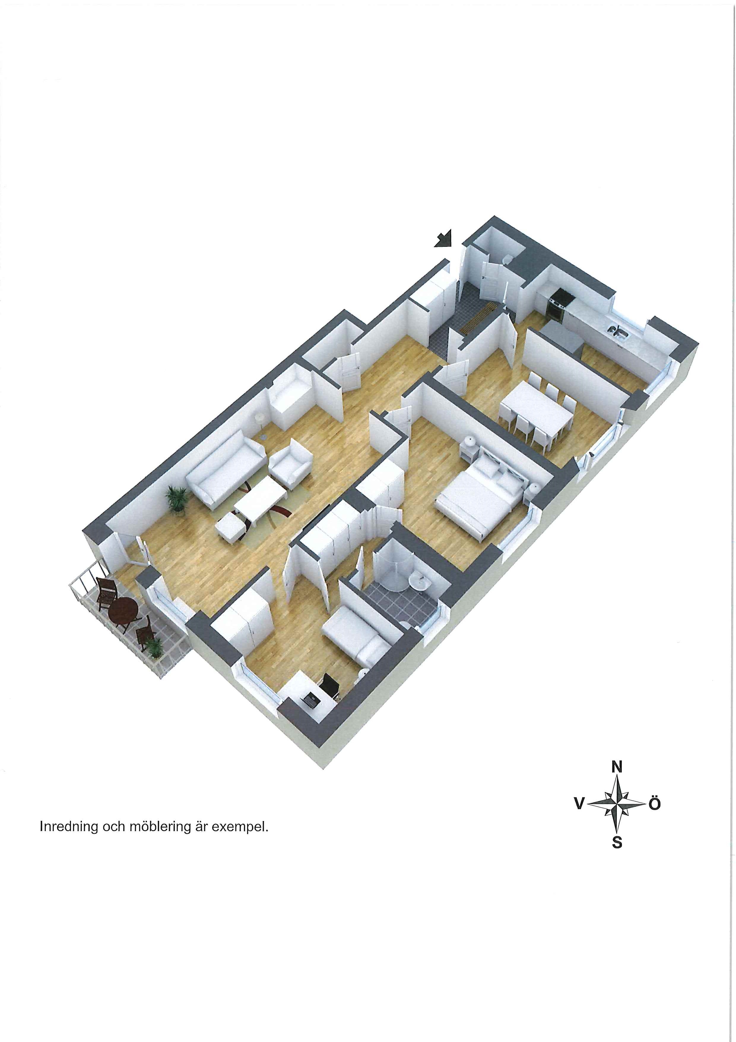 Lägenhet, 4 rooms, 112 sqm, Borås – bild 2