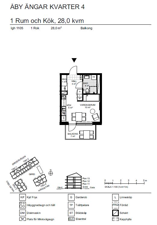 Lägenhet, 1 rooms, 28 sqm, Vallentuna – bild 2