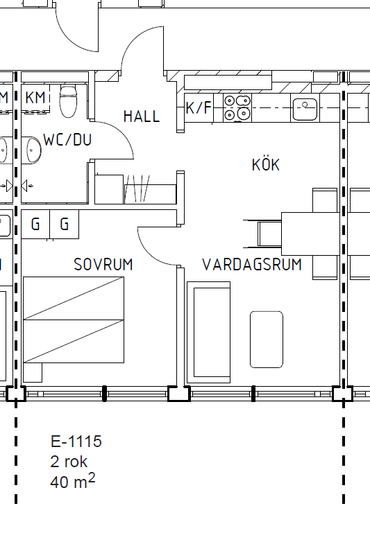 2 rok · 40 m² i Nynäshamn – bild 9