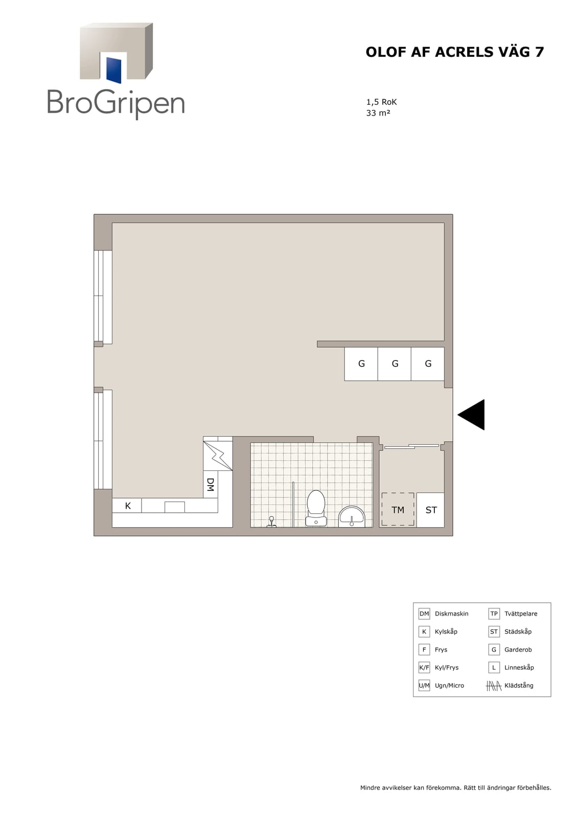 2 rok · 33 m² i Solna – Solna