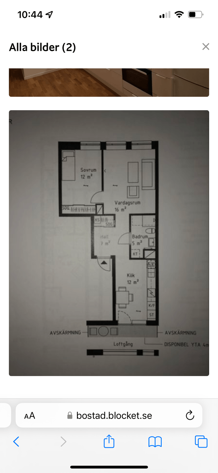 Lägenhet, 2 rooms, 54 sqm, Uppsala