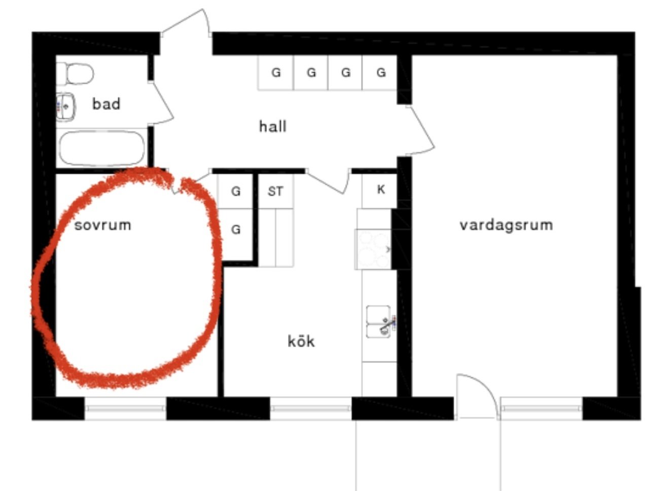 Lägenhet, 1 rooms, 14 sqm, Malmö – bild 4