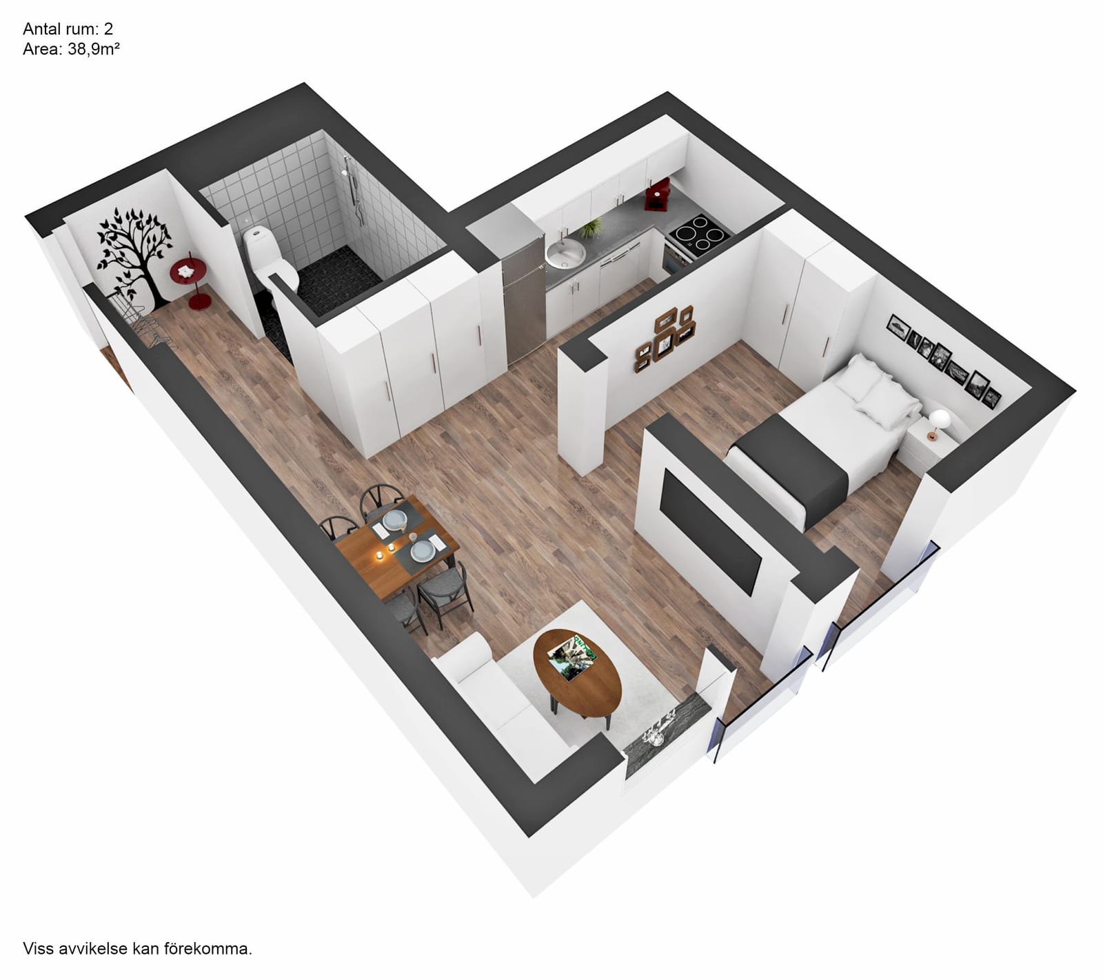 2 rok · 38 m² i Karlstad