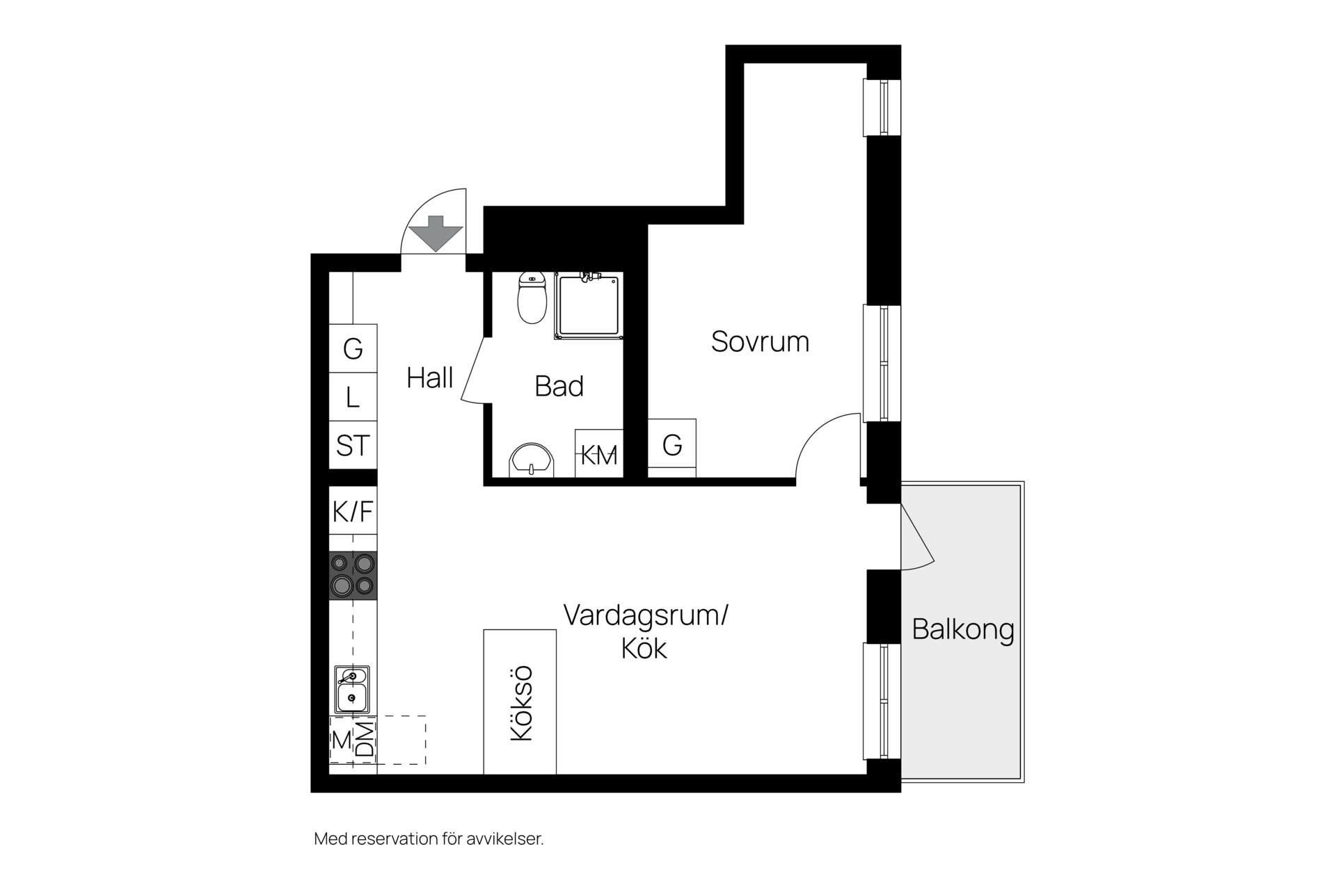 Lägenhet, 2 rooms, 44 sqm, Spånga – bild 10
