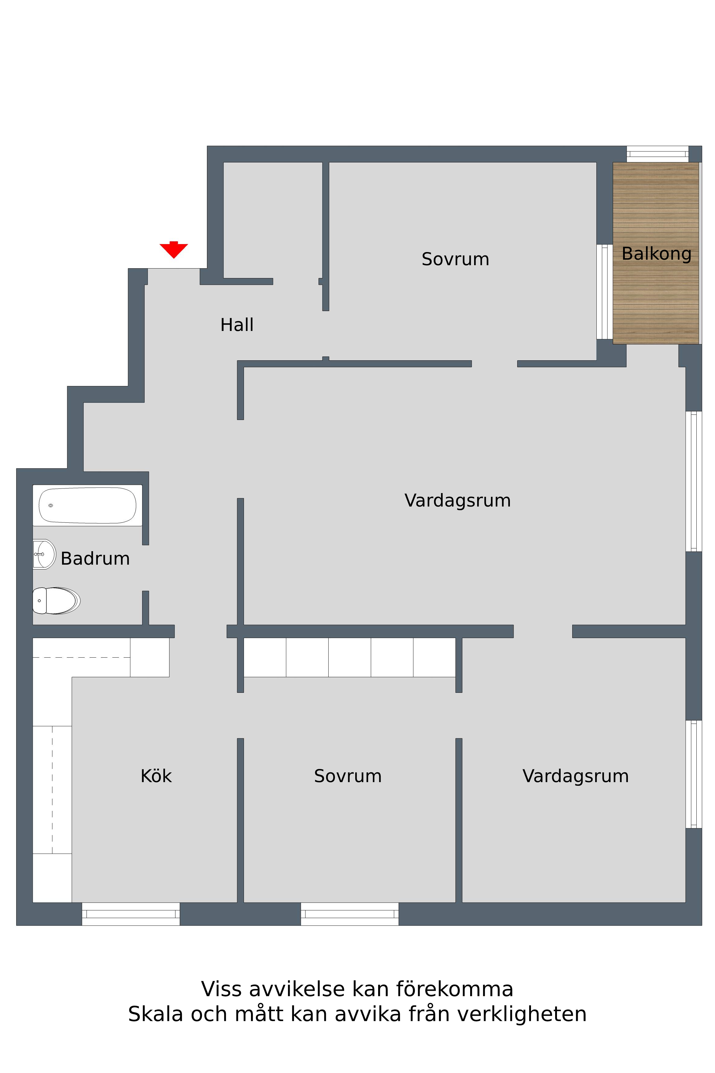 Lägenhet, 4 rooms, 90 sqm, Finspång – bild 10