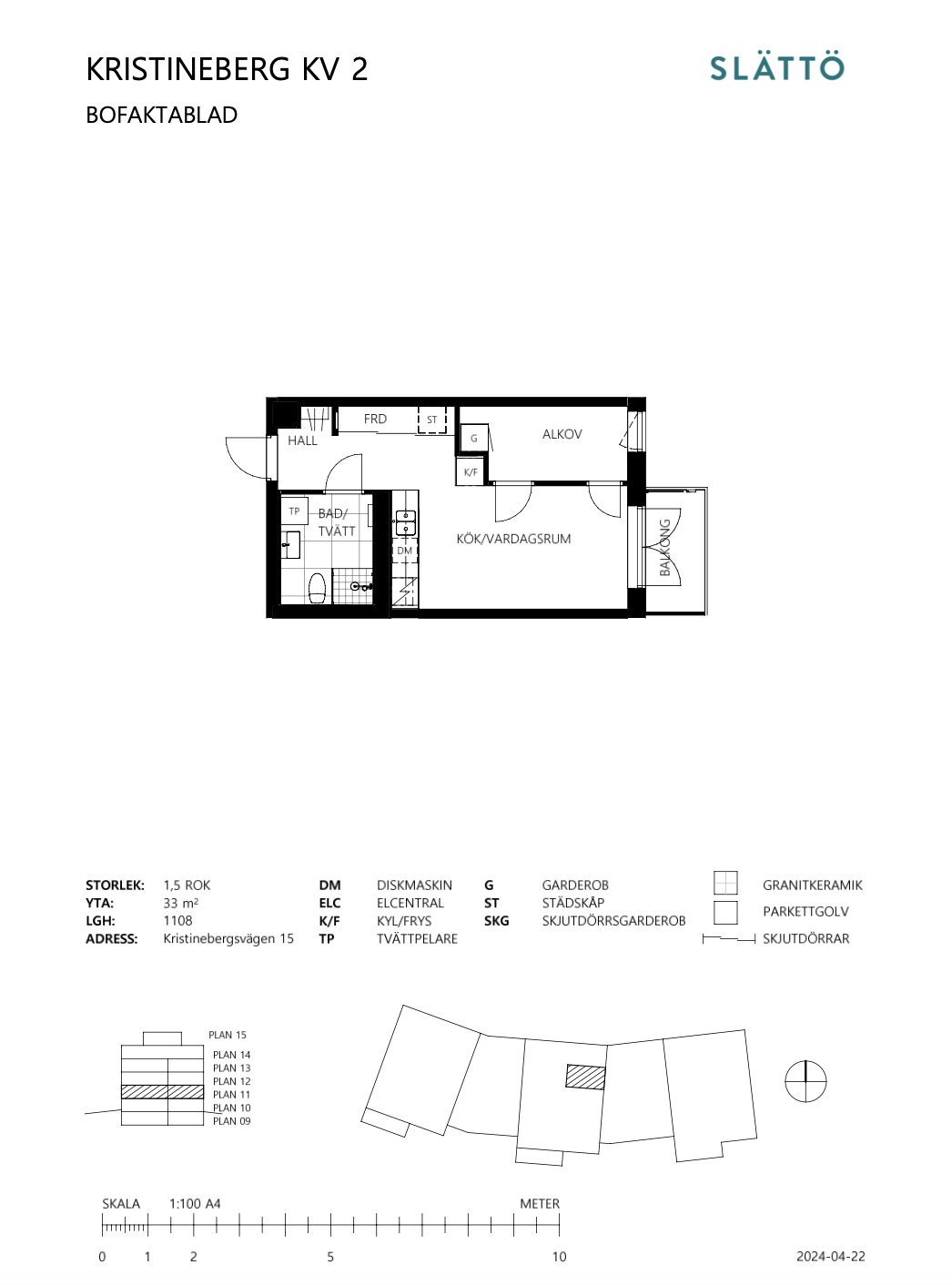 Lägenhet, 2 rooms, 33 sqm, Vallentuna – bild 8