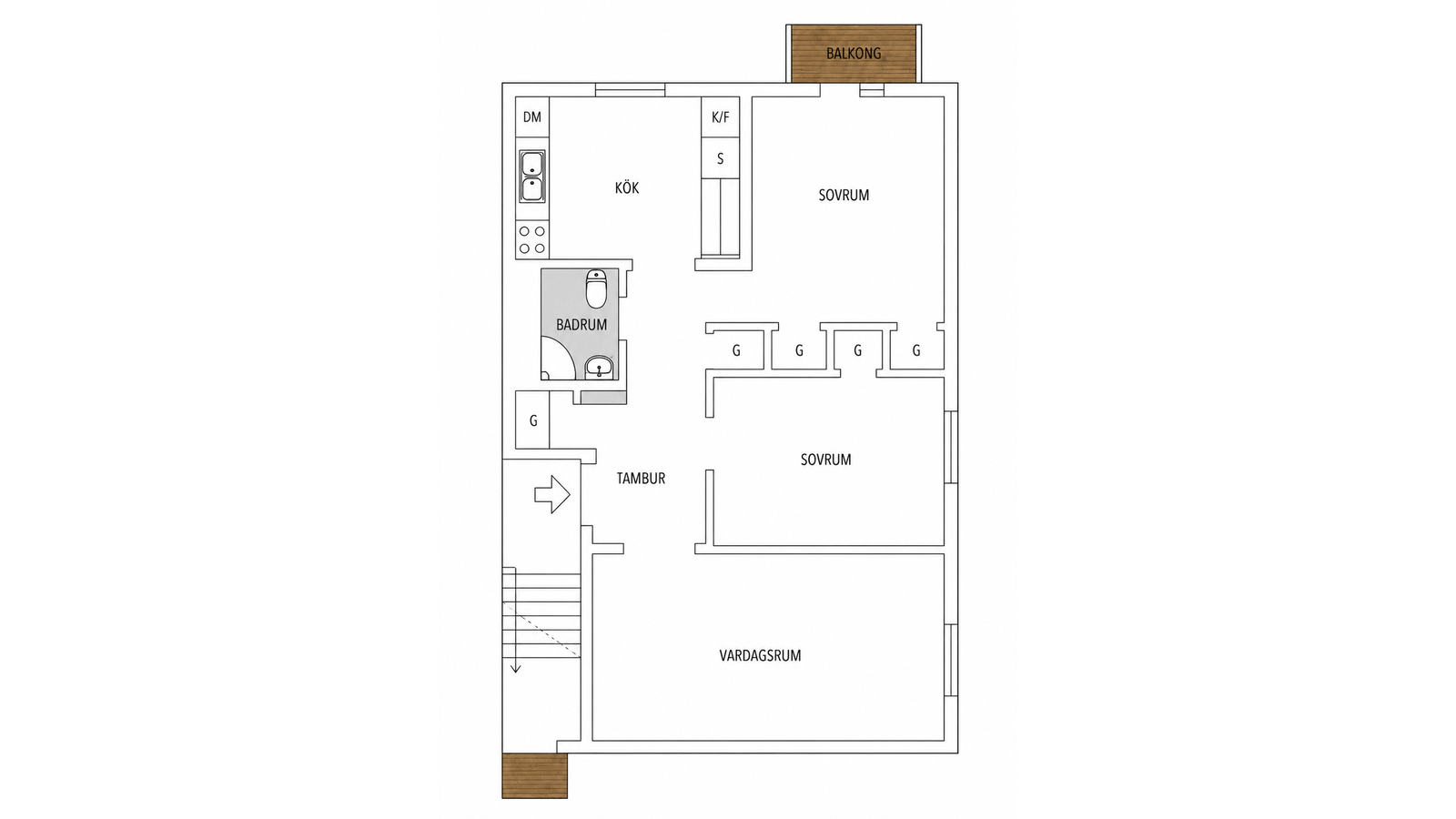 3 rok · 74 m² i Växjö – bild 7
