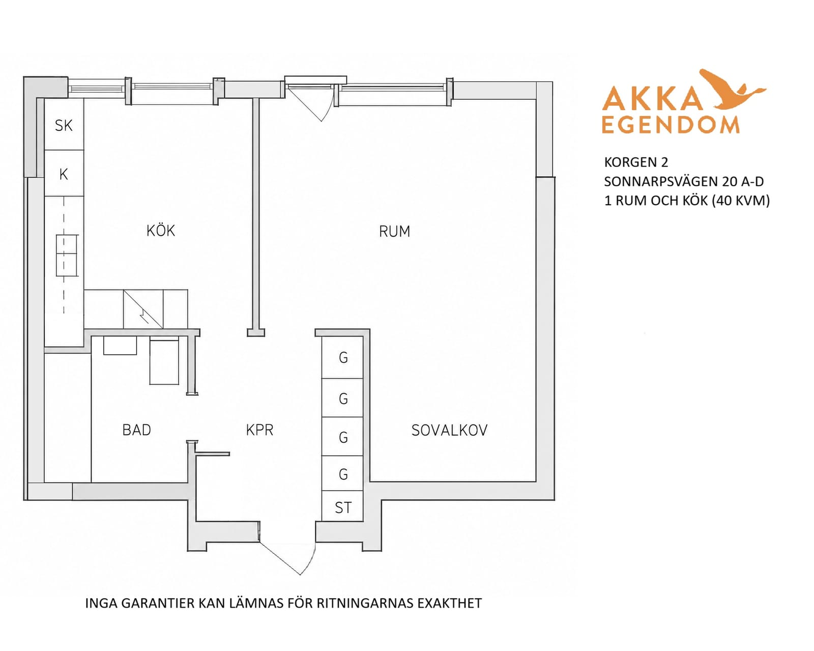 1 rok · 40 m² i Örkelljunga – bild 7