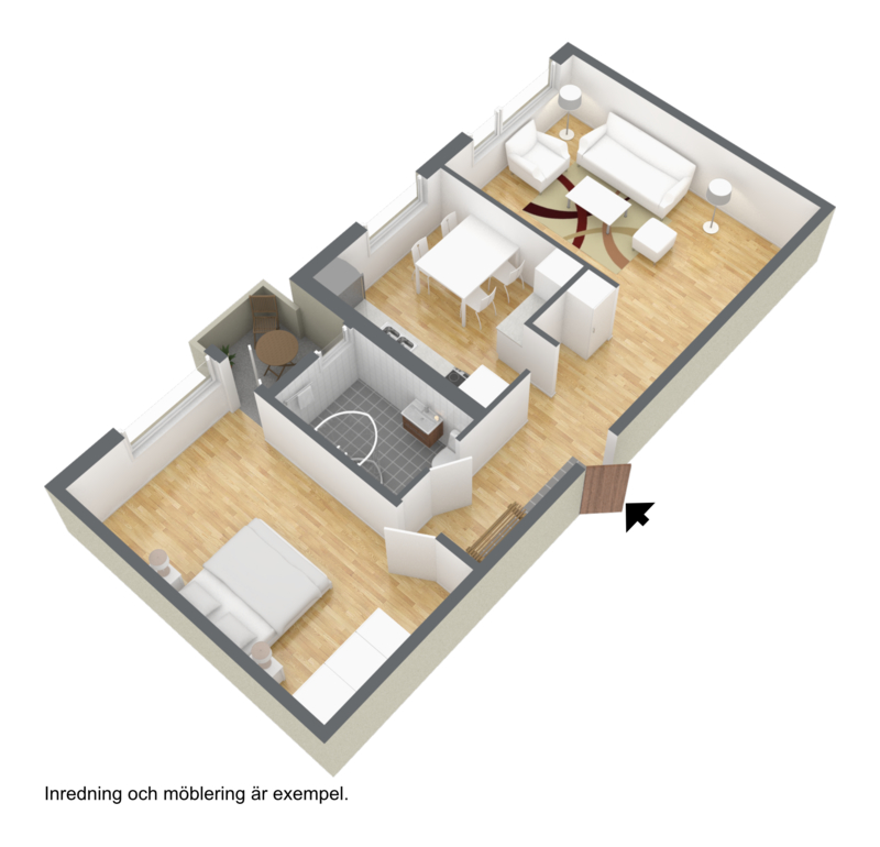 Lägenhet, 2 rooms, 64 sqm, Göteborg