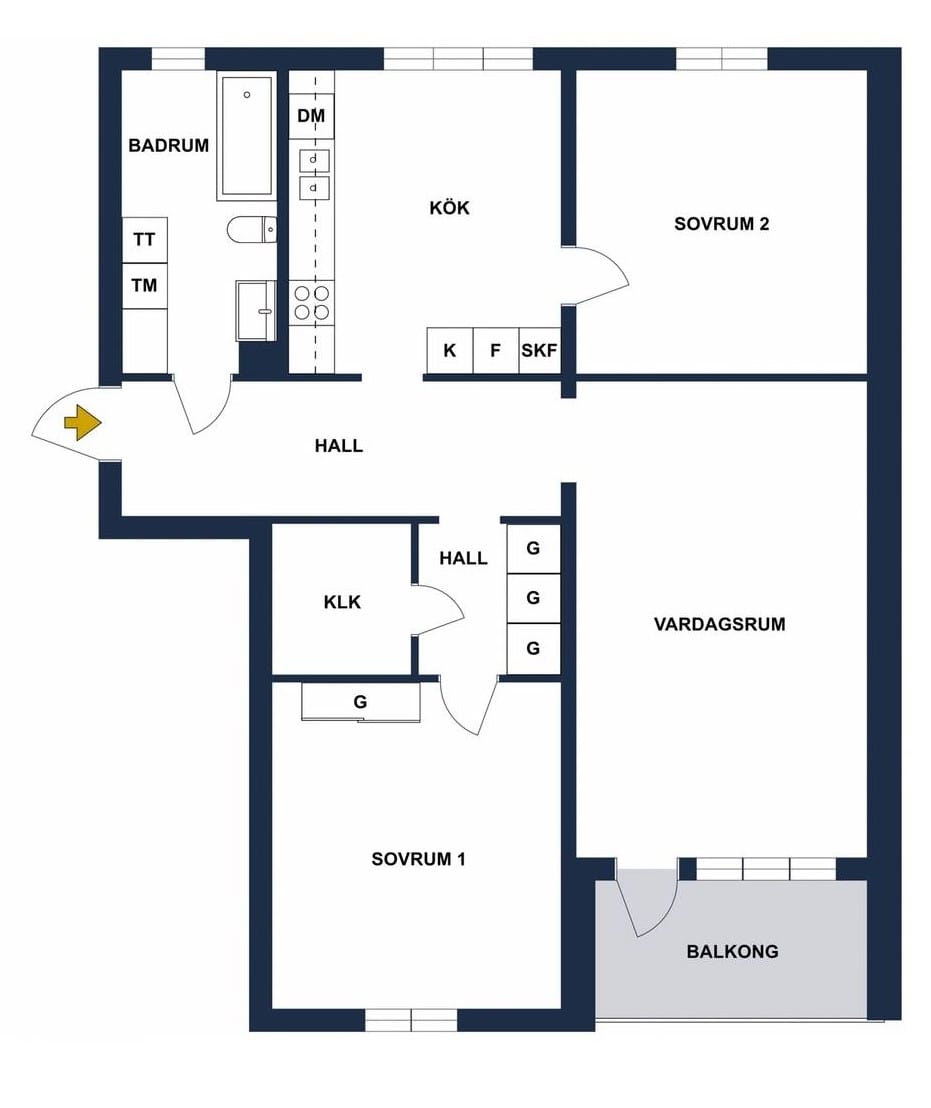 3 rok · 90 m² i Gävle – bild 7