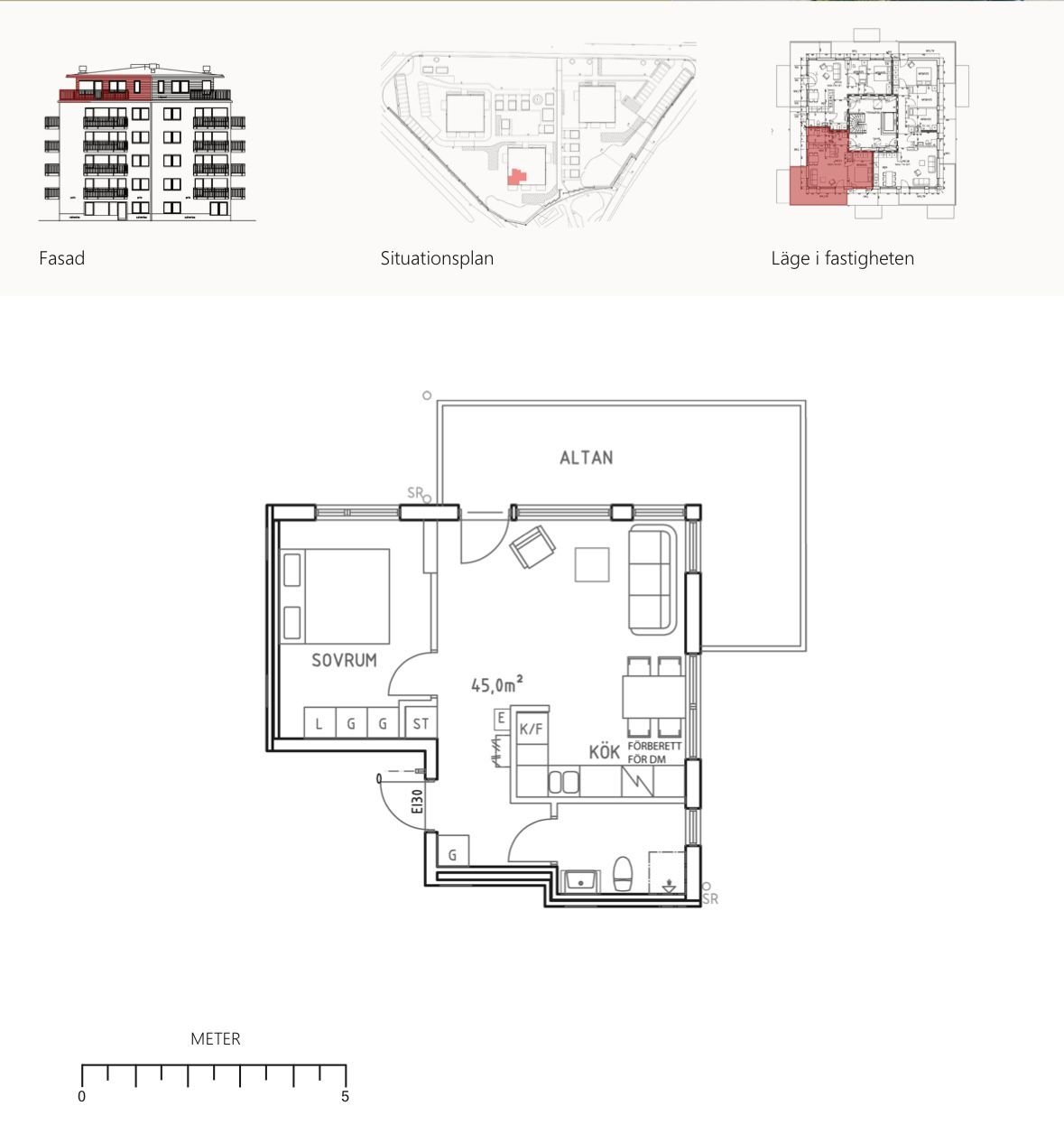 Lägenhet, 2 rooms, 45 sqm, Göteborg