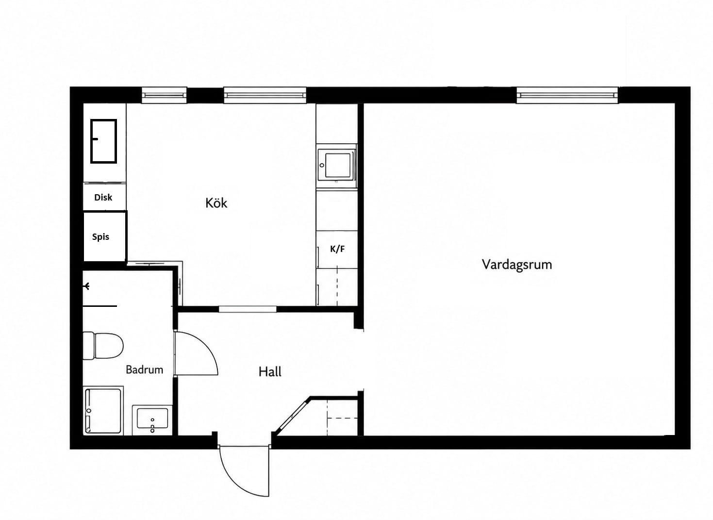 1 rok · 32 m² i Norrköping – bild 2