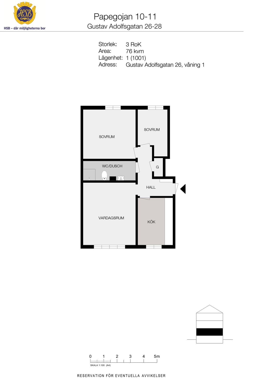 3 rok · 72 m² i Borås – bild 8