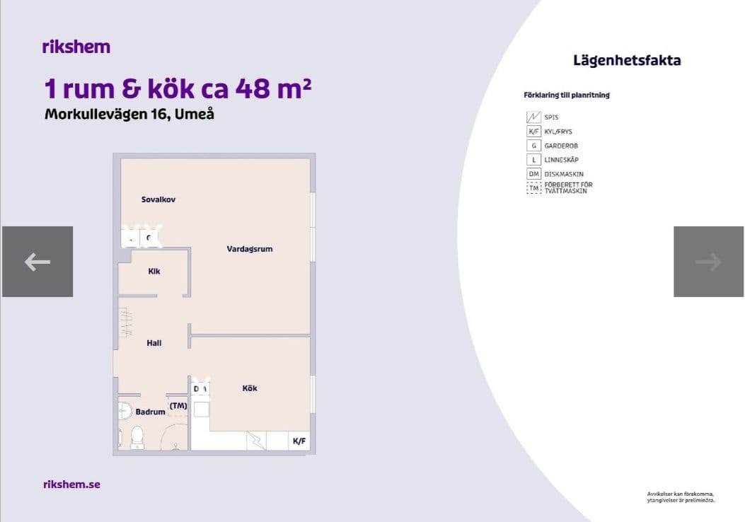 2 rok · 48 m² i Umeå – bild 5