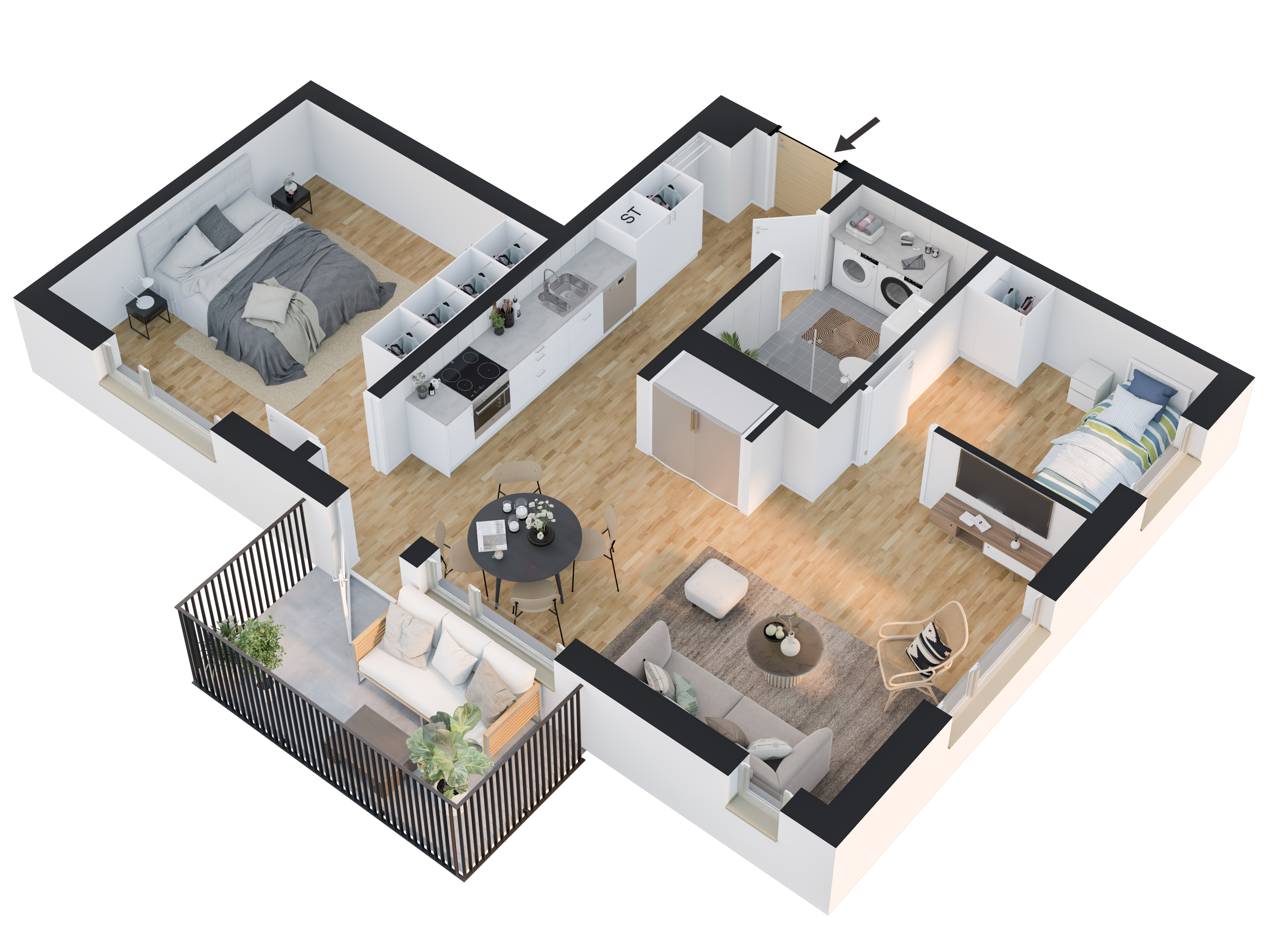 Lägenhet, 3 rooms, 64 sqm, Västerås – bild 4