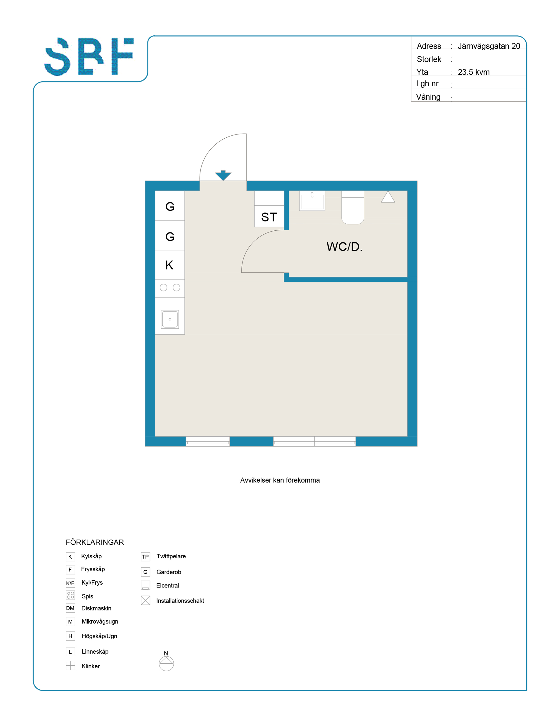 Lägenhet, 1 rooms, 24 sqm, Borås – bild 4