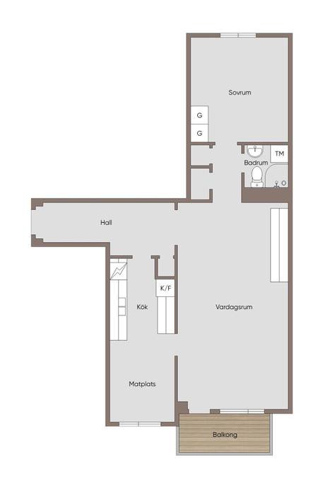 Lägenhet, 2 rooms, 63 sqm, Avesta – bild 7