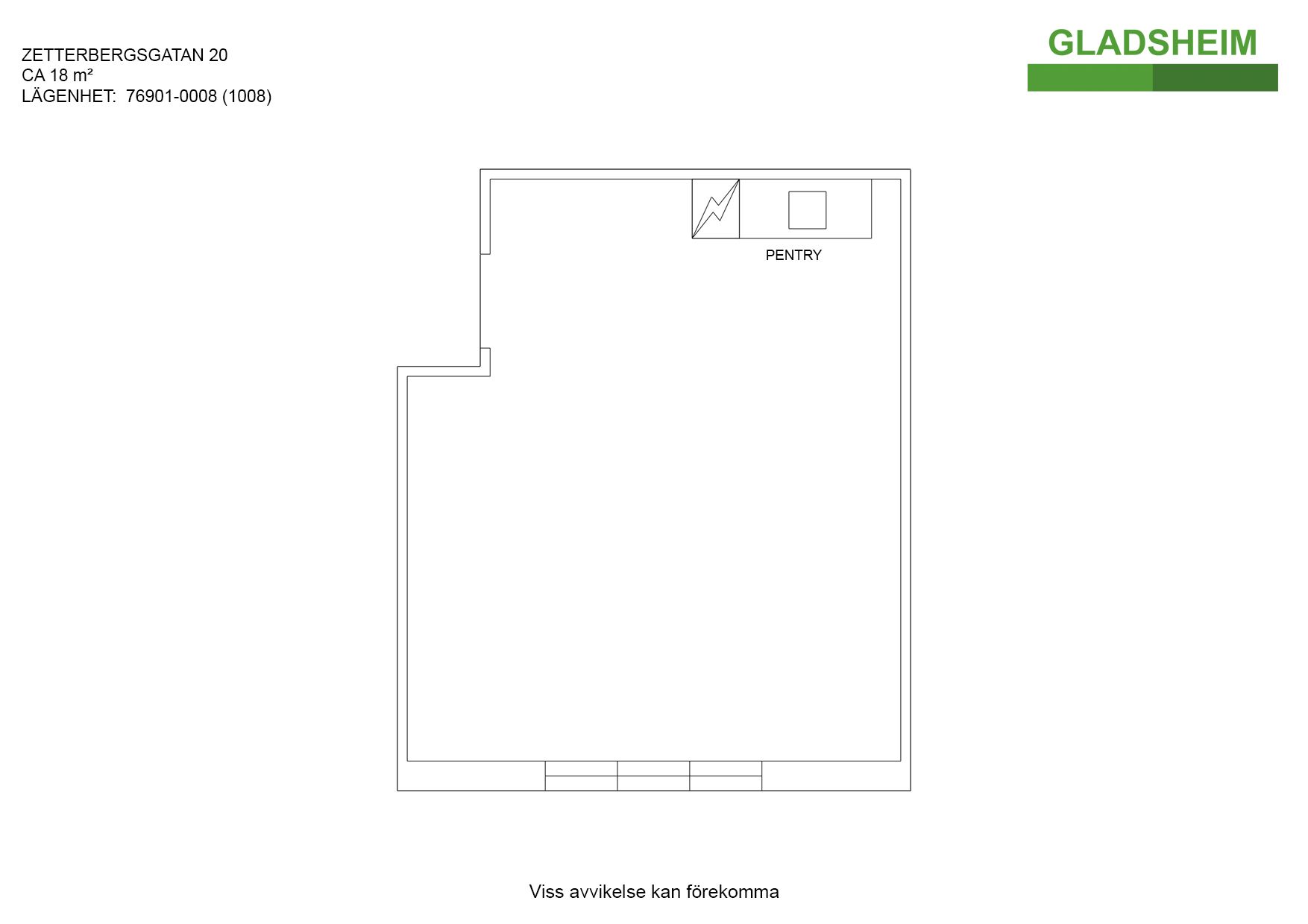 Lägenhet, 1 rooms, 18 sqm, Eskilstuna – bild 11