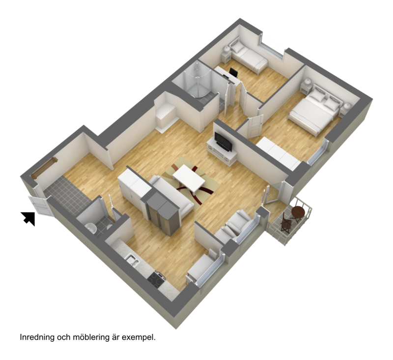 Lägenhet, 3 rooms, 89 sqm, Borås – bild 2