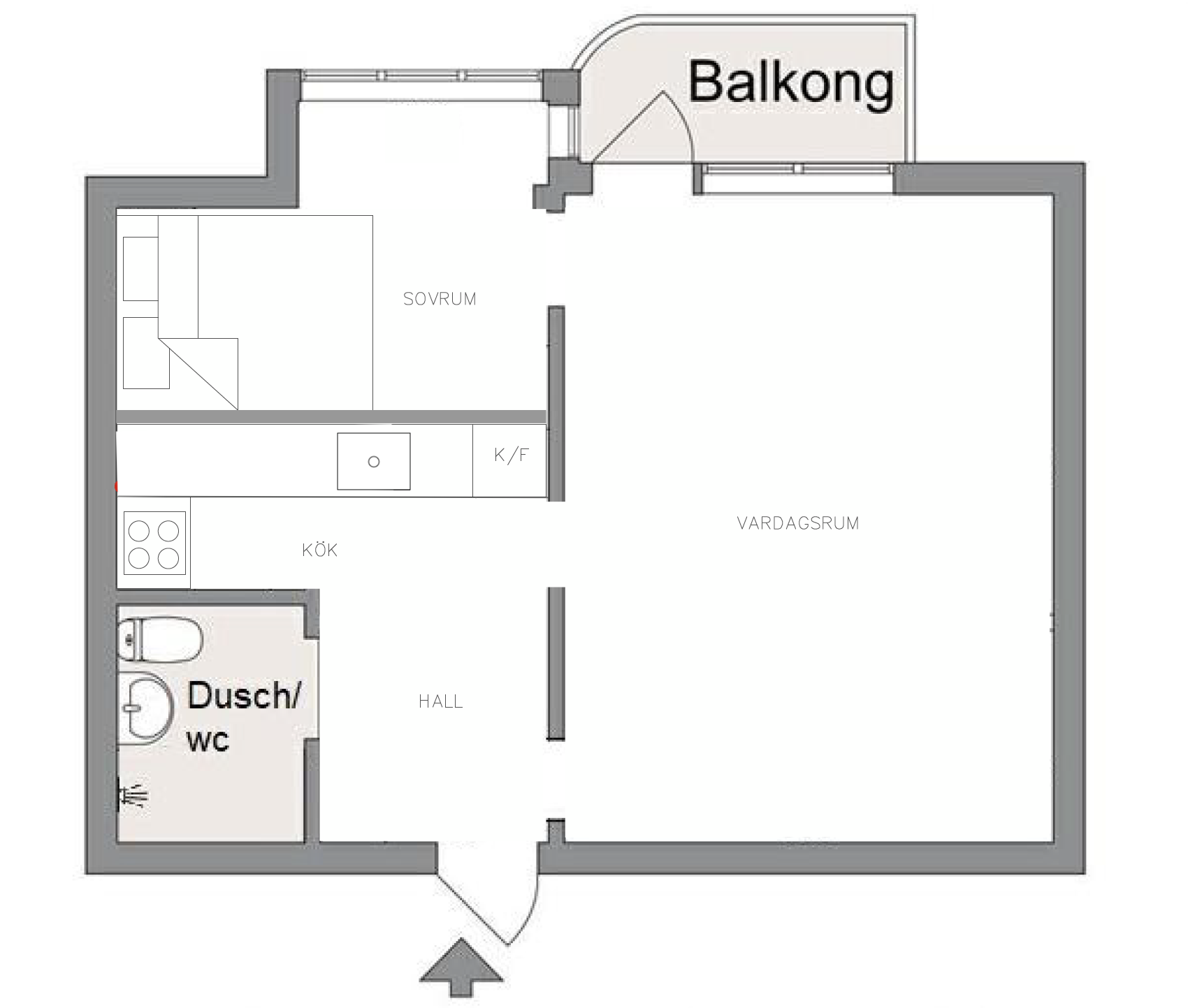 Lägenhet, 2 rooms, 40 sqm, Lidingö – bild 9