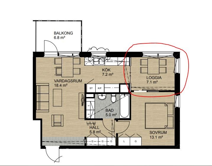 Lägenhet, 1 rooms, 7 sqm, Stockholm – bild 4