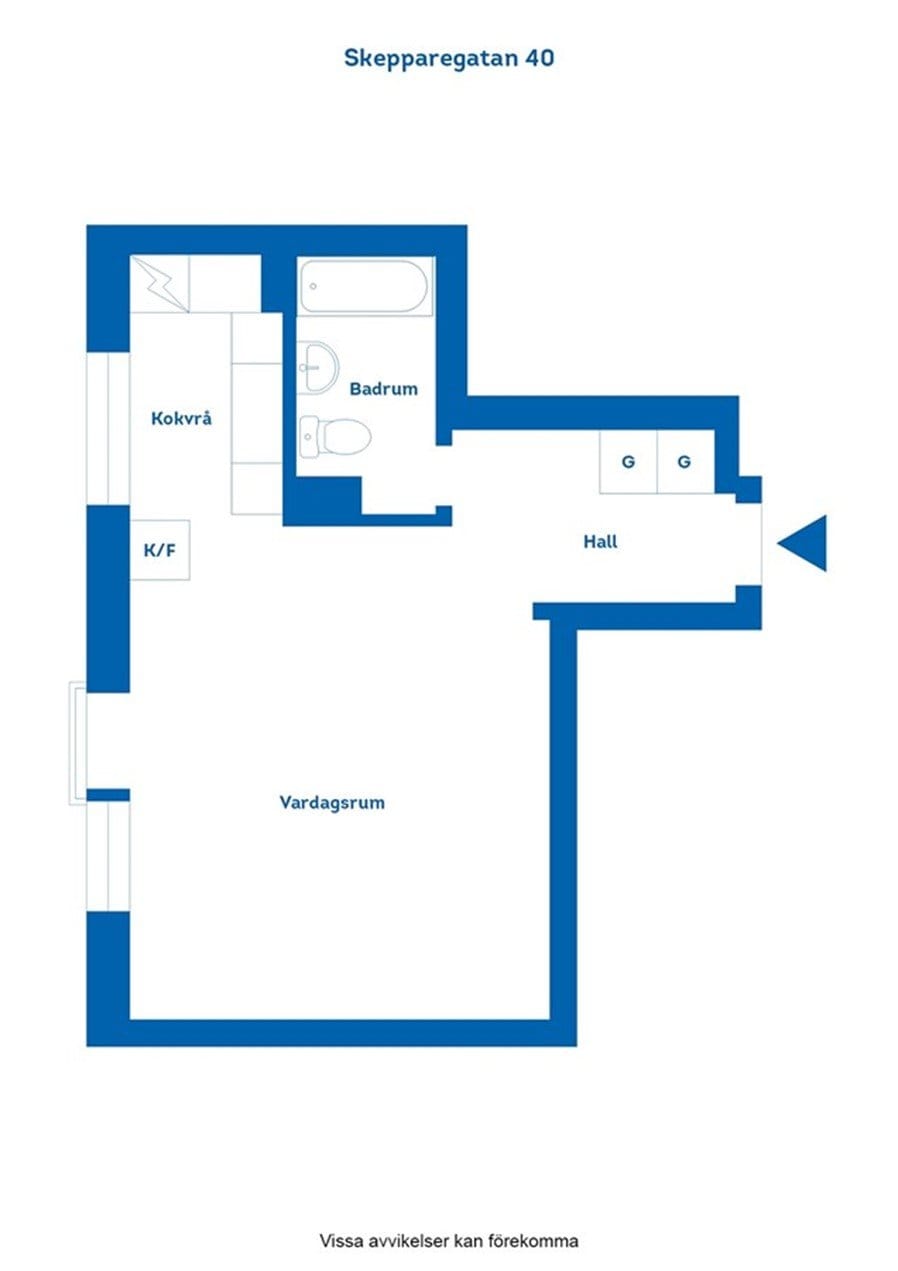 Lägenhet, 1 rooms, 30 sqm, Norrköping