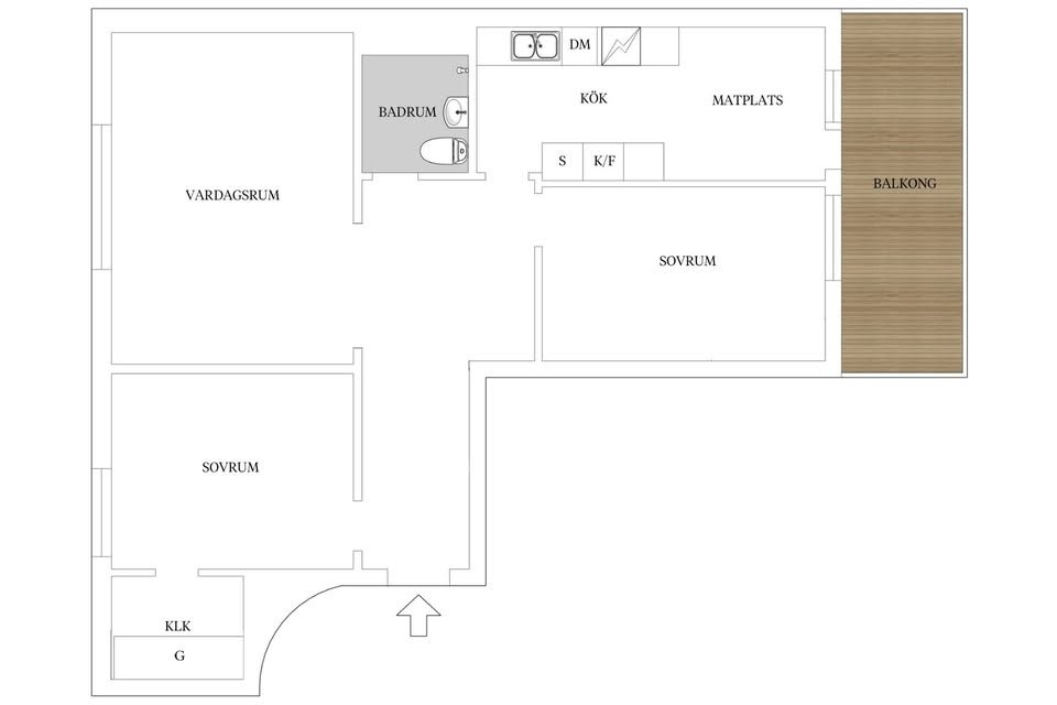 Lägenhet, 3 rooms, 76 sqm, Köping – Köping