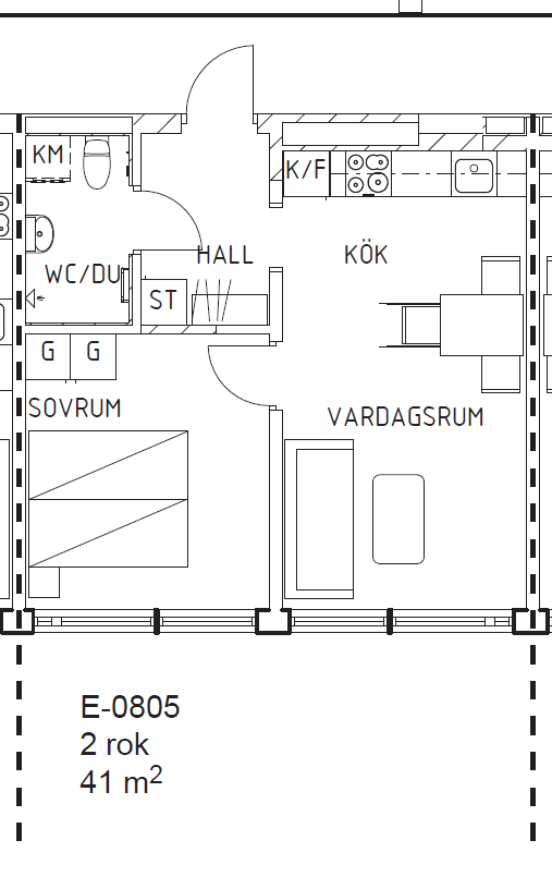 2 rok · 41 m² i Nynäshamn – bild 13