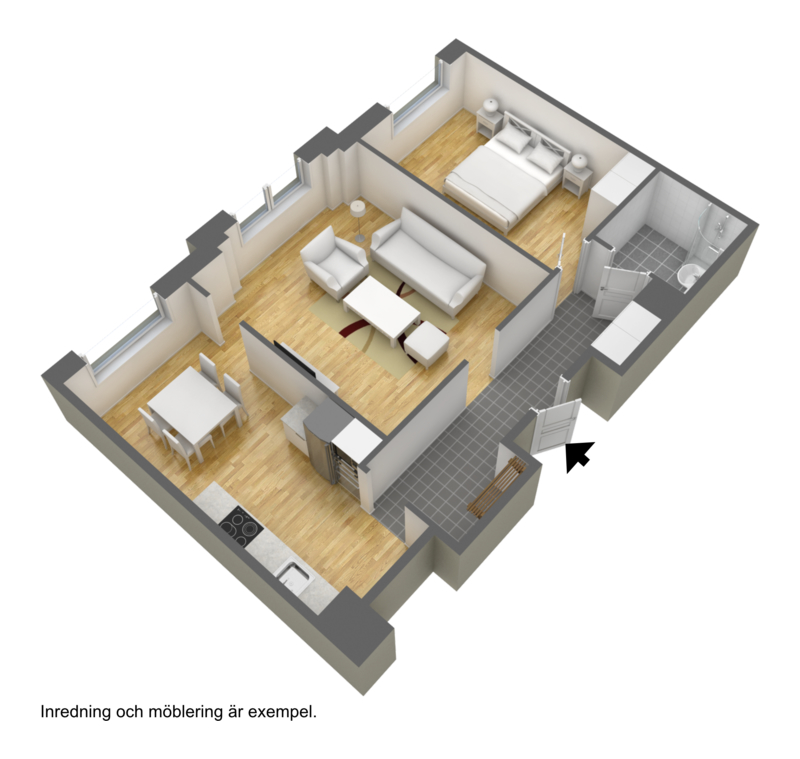 Lägenhet, 2 rooms, 65 sqm, Borås – bild 2