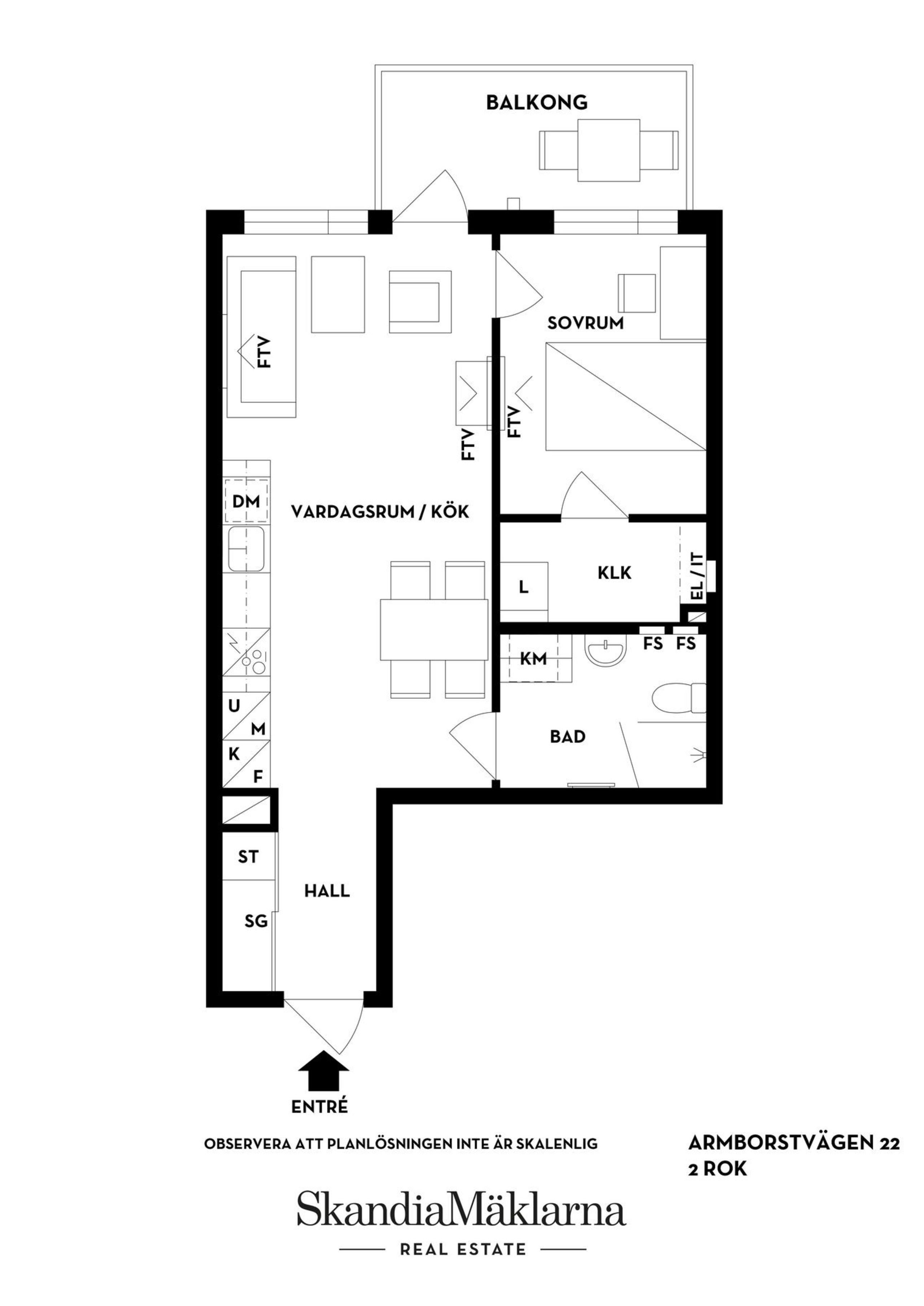 Lägenhet, 2 rooms, 51 sqm, Älvsjö – bild 4