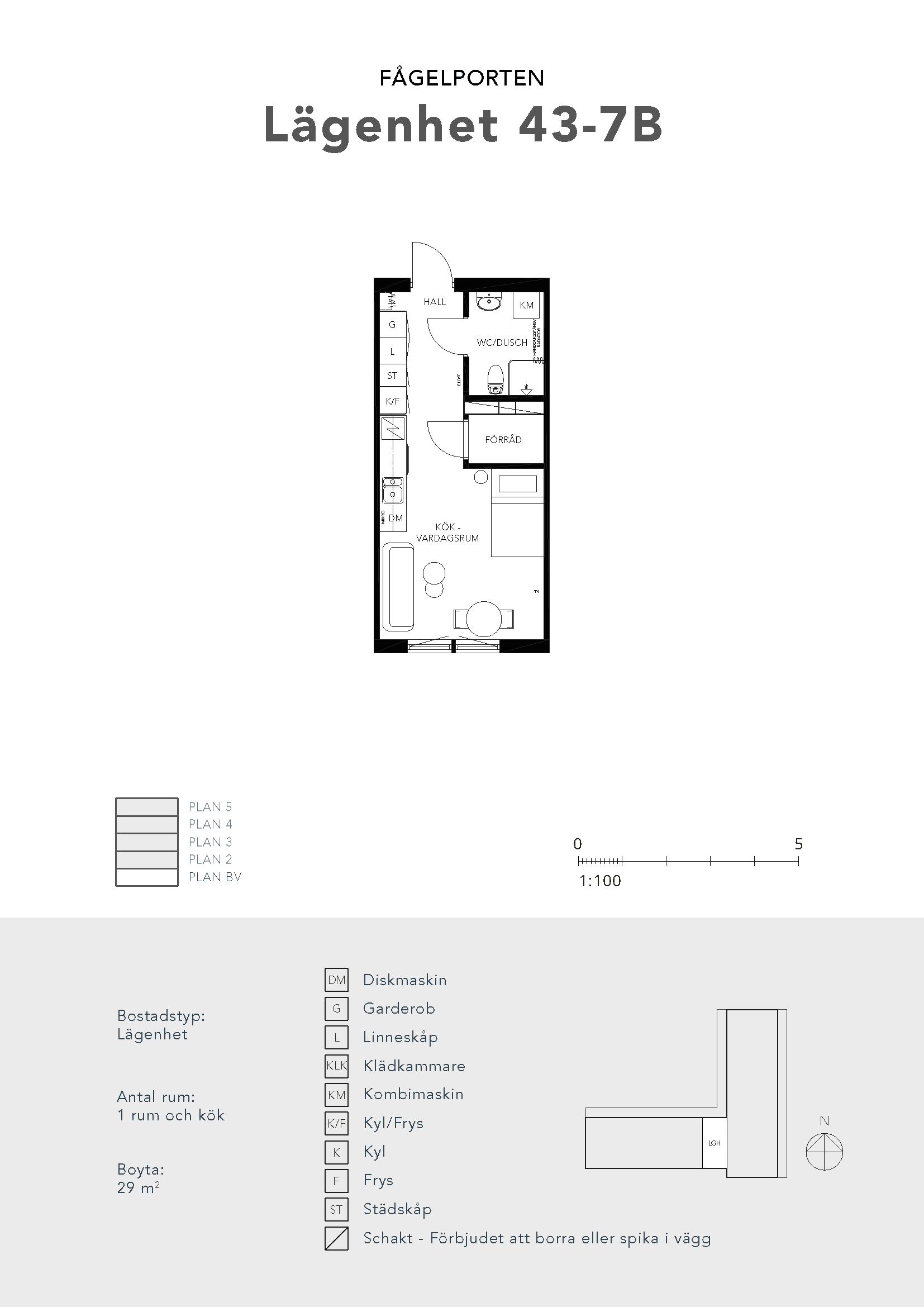 Lägenhet, 1 rooms, 29 sqm, Nyköping sverige – bild 7