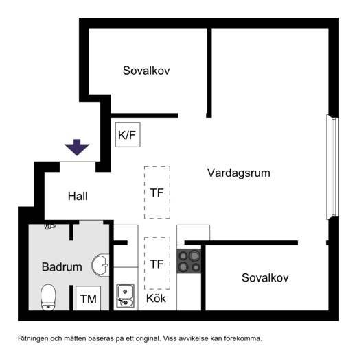 Lägenhet, 2 rooms, 41 sqm, Enskede – bild 7