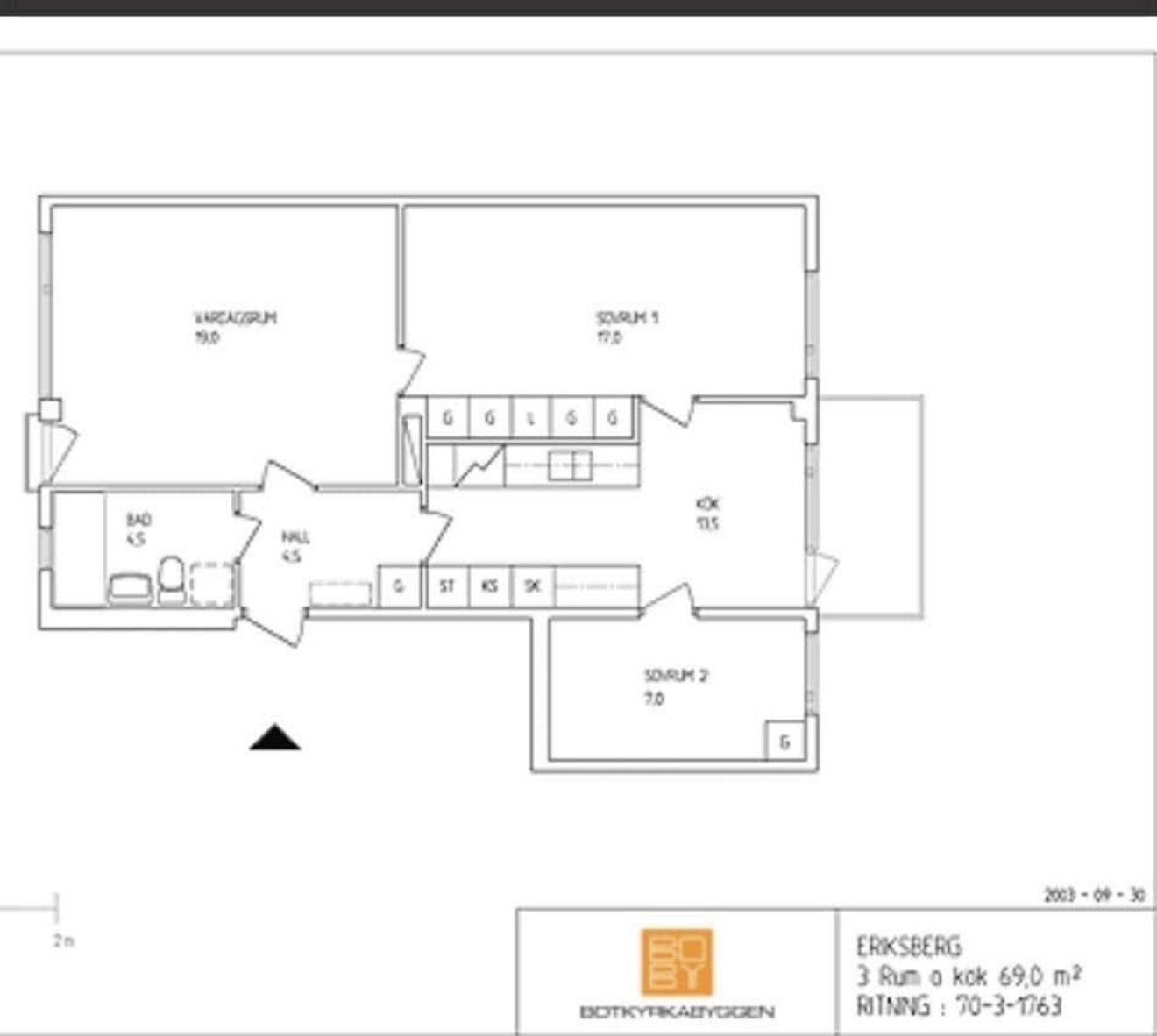 Lägenhet, 3 rooms, 69 sqm, Norsborg – Norsborg