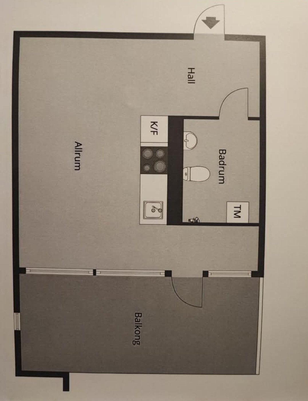 Lägenhet, 1 rooms, 34 sqm, Enköping – Enköping