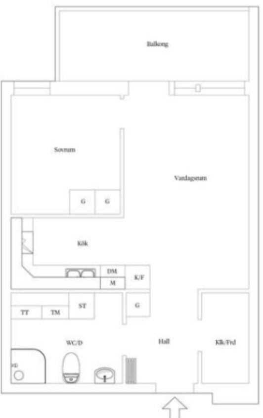 2 rok · 44 m² i Västerås – bild 2