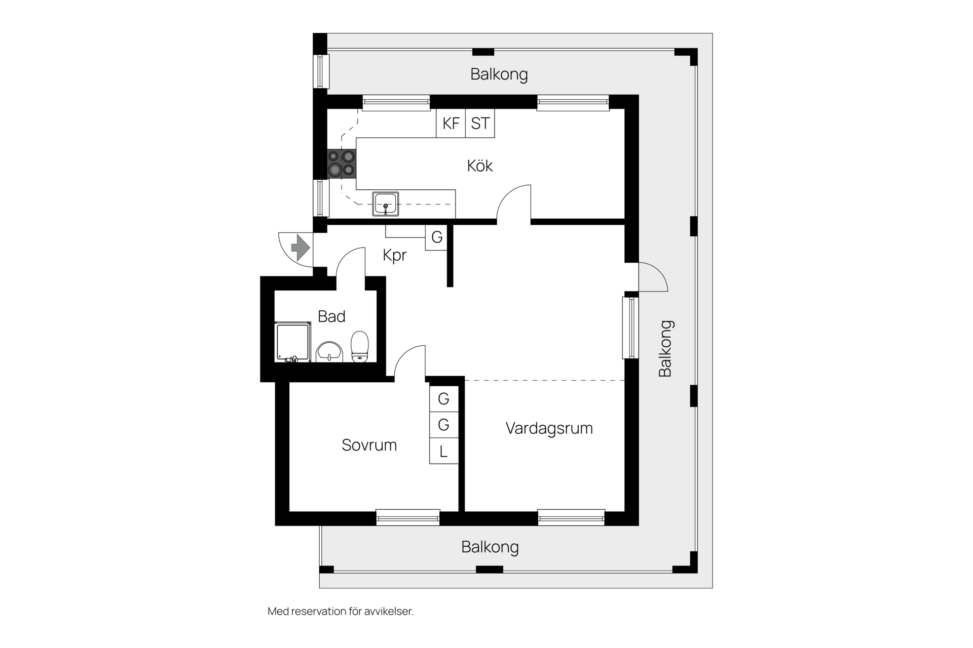 2 rok · 54 m² i Norrköping – bild 7