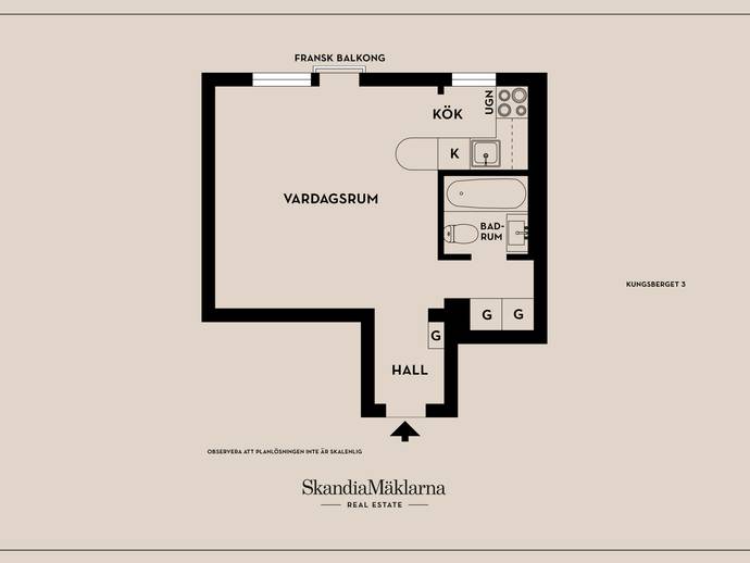1 rok · 25,2 m² · Kungsberget 3
