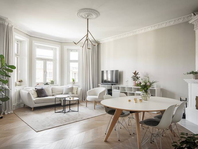 4 rok · 104 m² · Polhemsgatan 21, högst upp