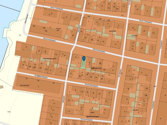 2 rok · 40 m² · Wachtmeistergatan 15B