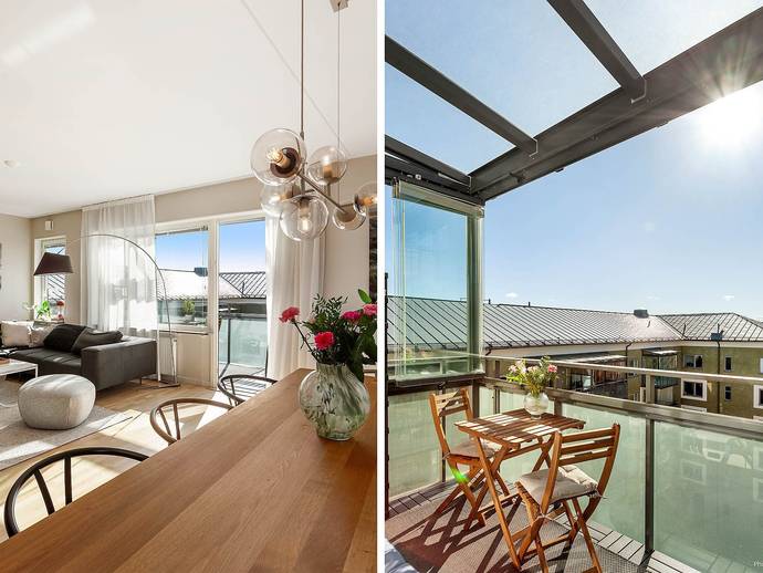2 rok · 58 m² · Bågljusvägen 3, 7 tr