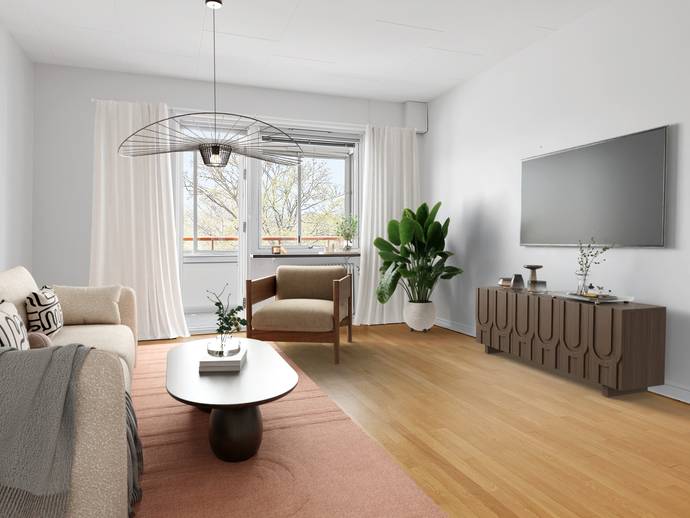 1 rok · 46,5 m² · Drottning Kristinas Väg 6B
