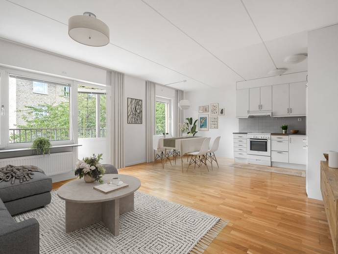 2 rok · 61 m² · Loviselundsvägen 19B, 1tr